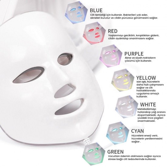 Hydra 6in1 Hydrafacial Cilt Bakım Cihazı + Led Maske